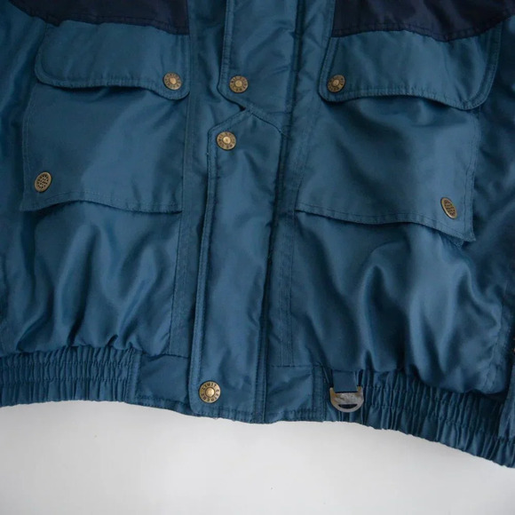 Vintage Extreme Limit Teal and Navy Zip Up winter Jacket Coat XL - Picture 7 of 12